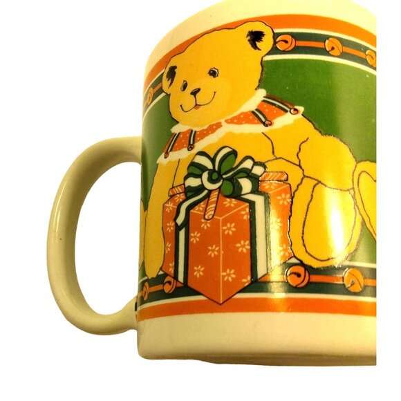Houston Foods Teddy Bear Christmas Coffee Mug Cup - Picture 2 of 11